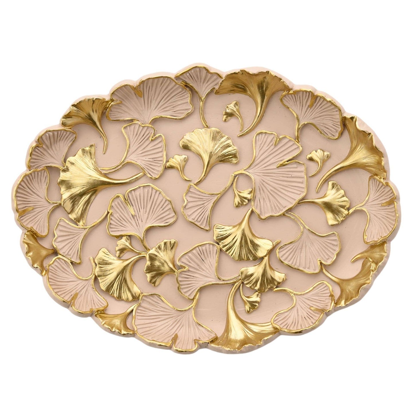 Sophia Classic Ginkgo Blush Rundes Schmucktablett