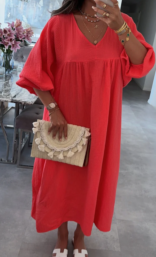 Kleid „Marie“ – Maxiliebe trifft Rückendetail