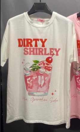 Dirty Shirley Summer – T-Shirt aus 100 % Baumwolle