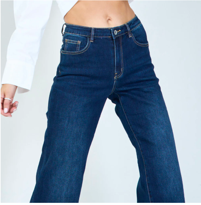 "Harper" – High Waist Straight Jeans