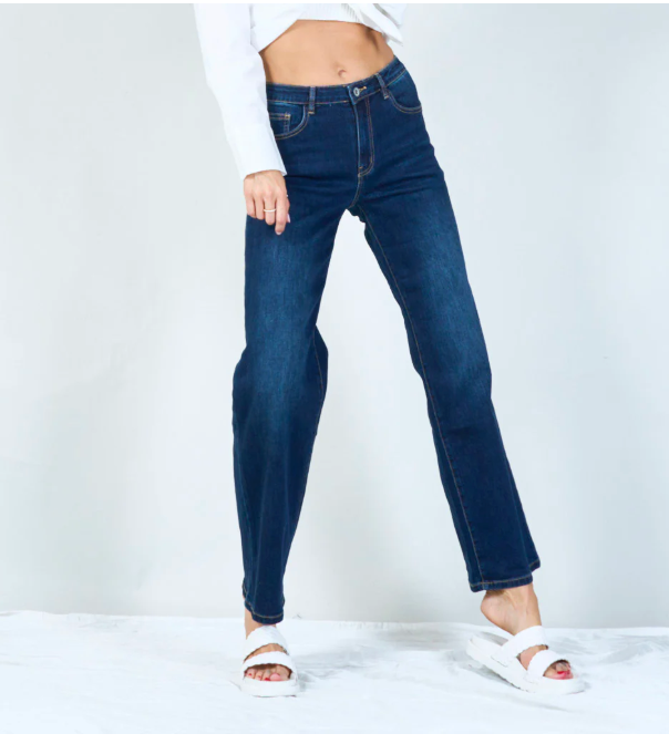"Harper" – High Waist Straight Jeans
