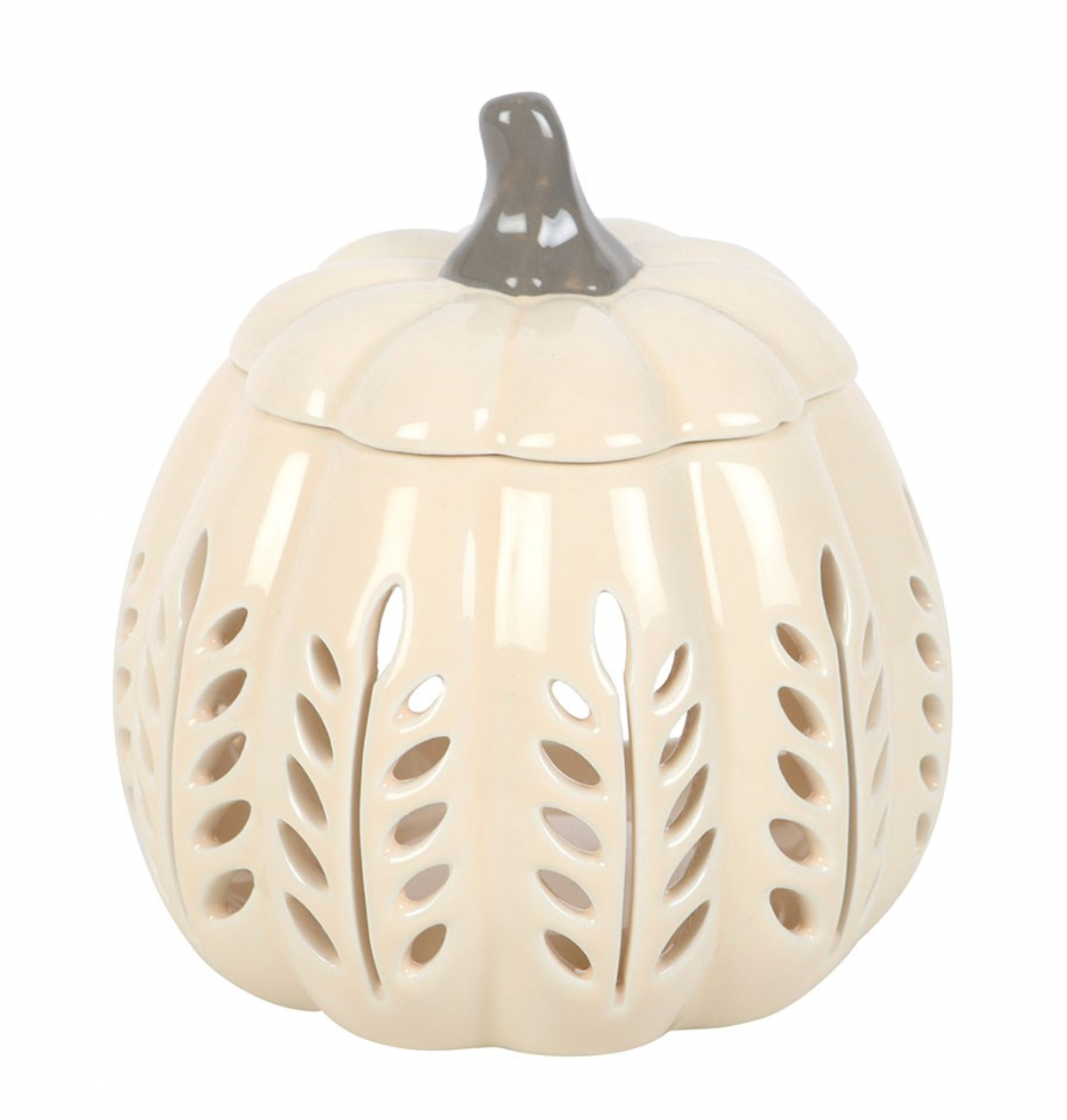Duftlampe „Pumpkin Glow“ – Kürbis-Wachsschmelzer aus Keramik