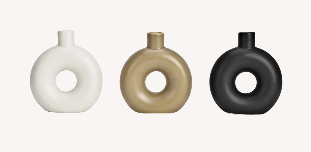Vase „Pure Shape“ – Keramikvase, matt, 10×12×4 cm