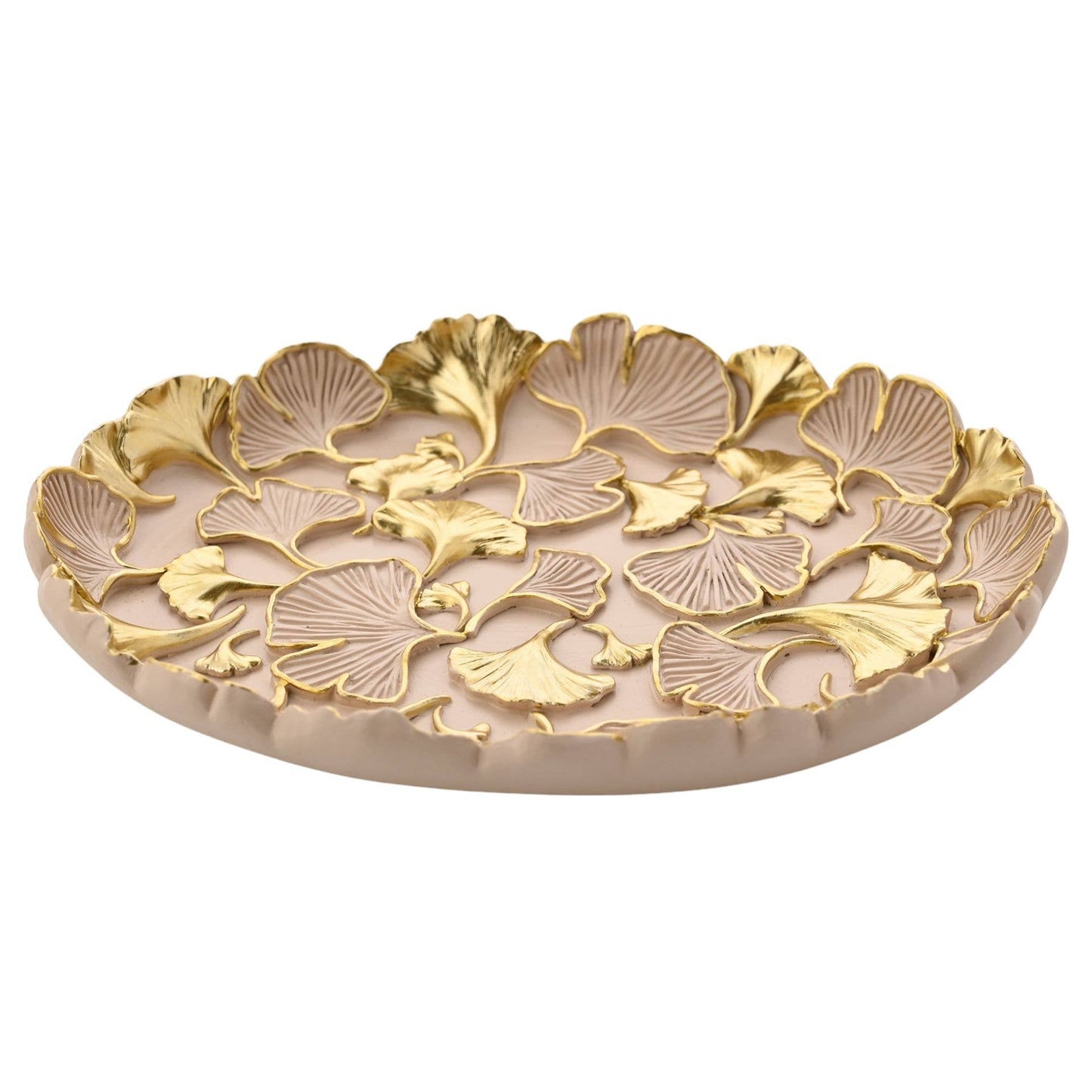 Sophia Classic Ginkgo Blush Rundes Schmucktablett