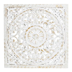 Eleganter Wandhänger mit Blumendekor aus Holz