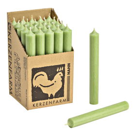 Elegante Stabkerze Jade durchgefärbt