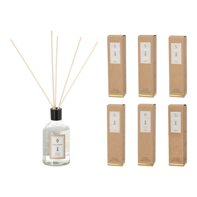 🌸 6in1 Luxus Raumduft Set - Hochwertiges Aroma Diffuser Geschenkset 100ml