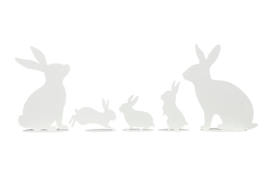 🐰 Happy bunny family - Easter greeting 5-piece