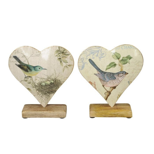 ❤️ Figurine décorative "Coeur avec oiseau" - 2 modèles