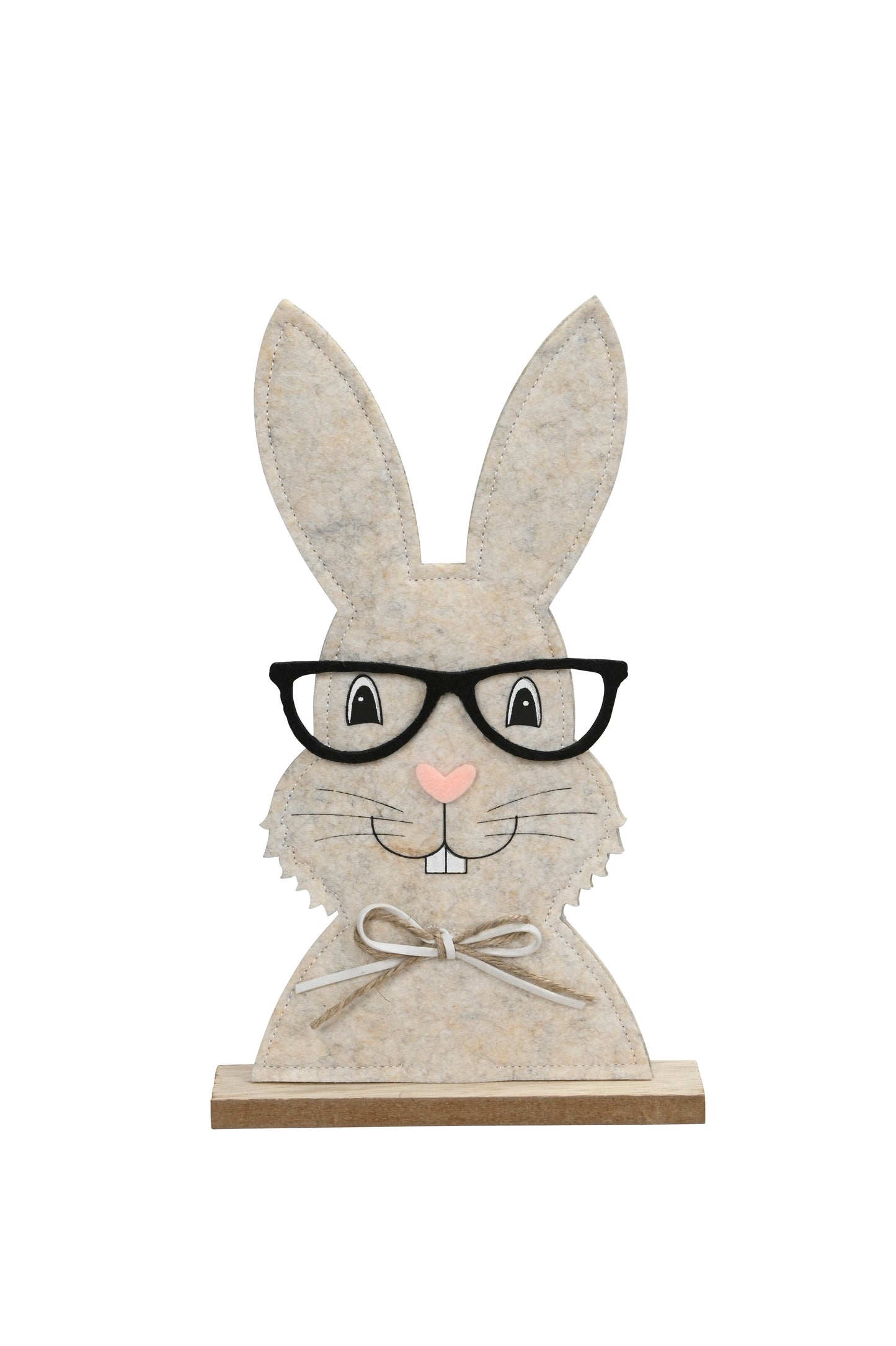 🐰 Charming spectacled rabbit - Playful spring figure