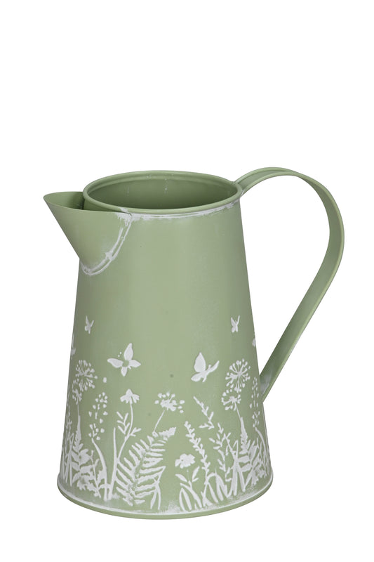 🫖 Romantic jug - light green flower dream