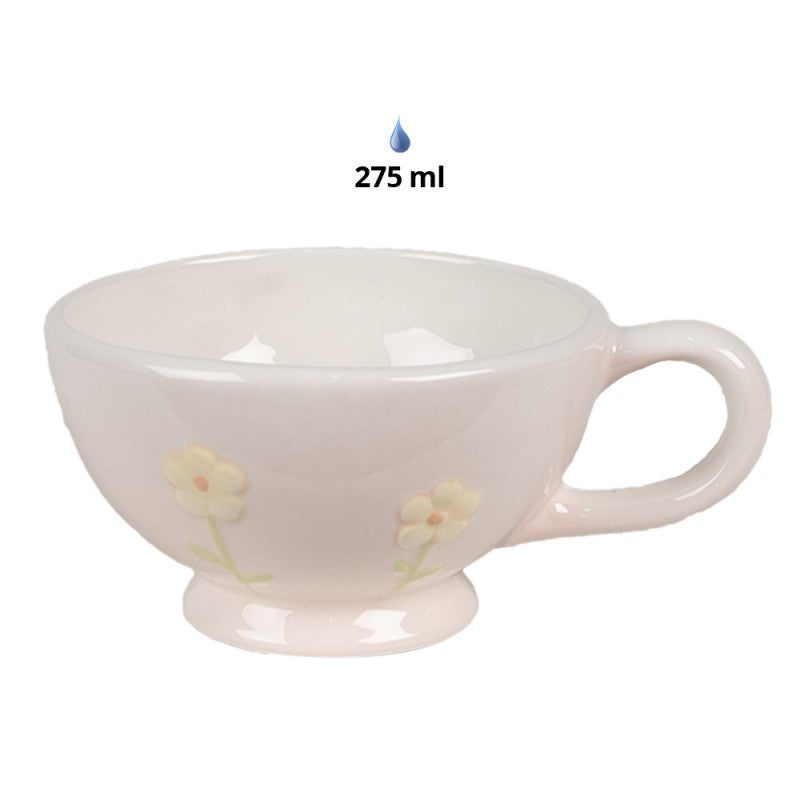 🍵 Thé pour une personne rose, céramique 500 ml / 275 ml