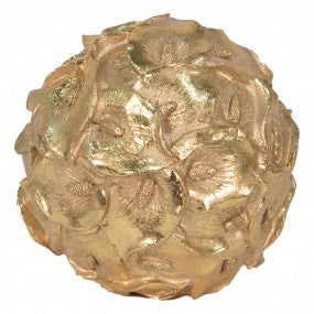 decorative ball flower gold