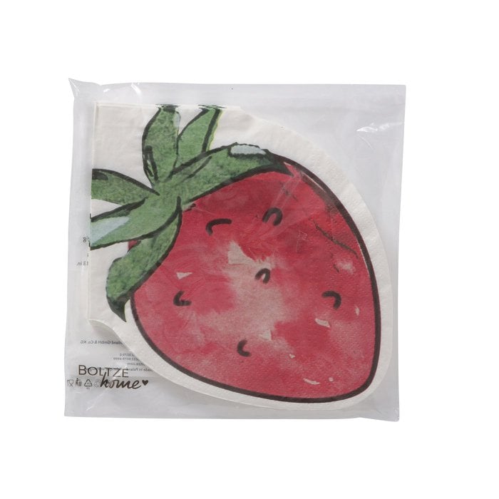 Napkins Strawberry, 12-piece, paper