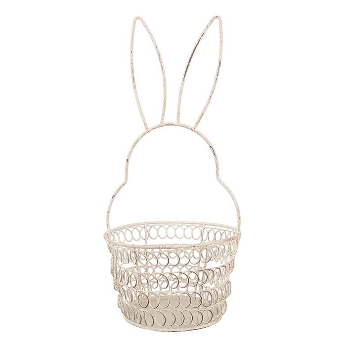 🧺 Aufbewahrungskorb Bunny Ears Metall Ø 12x27 cm