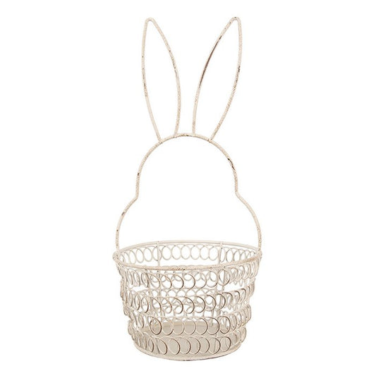 Panier de rangement Oreilles de lapin en métal Ø 12x27 cm