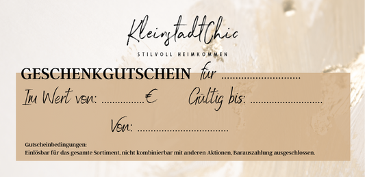 KleinstadtChic Geschenkgutschein