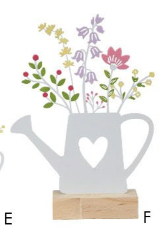 💐 Watering can with flowers “Spring Charm” – Colorful