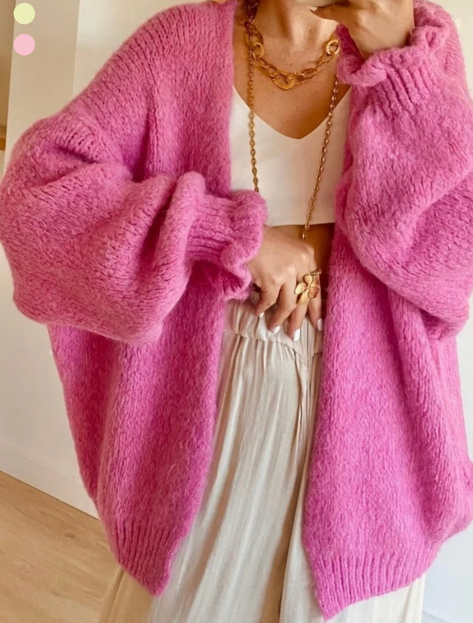 Cardigan “Pia” – Softer Strick für Sommernächte