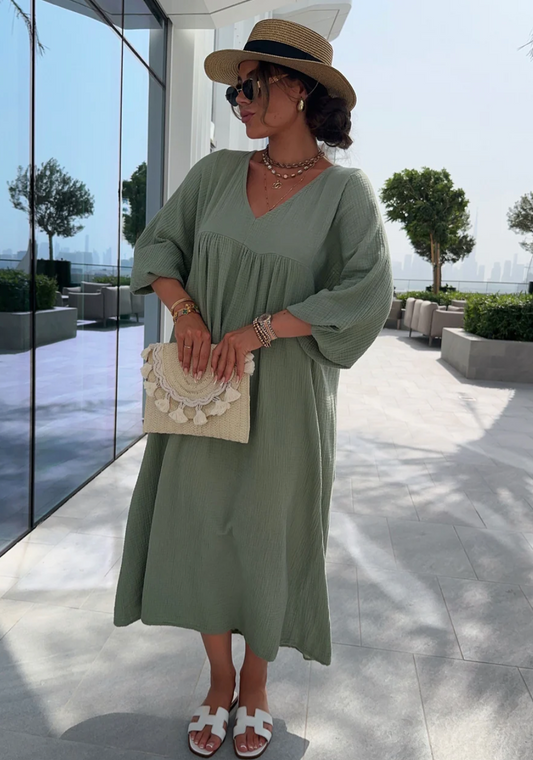 Kleid „Marie“ – Maxiliebe trifft Rückendetail