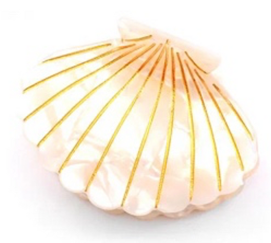 Haarklammer „Sea Shell Peach“ – Pfirsichtöne für dein Beach Hair