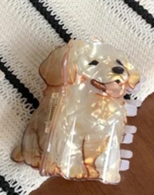 Haarclip „Sunny Labrador“ – treuer Begleiter im Alltagslook