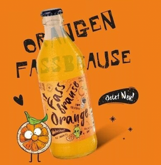 Fassbrause „Orange Glück“ – Handwerklich, fruchtig & erfrischend (0,33 l)