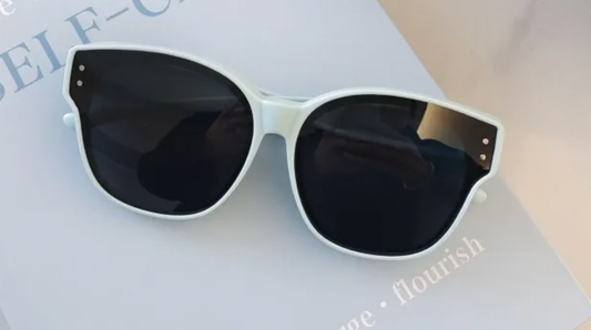 Sonnenbrille „Skyline Square“ – Statement in Himmelblau mit Vollrahmen