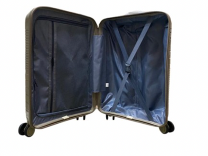 Trolley „Linea“ – Pierre Cardin Kabinenkoffer mit Wellenstruktur & Zahlenschloss (Polypropylen)