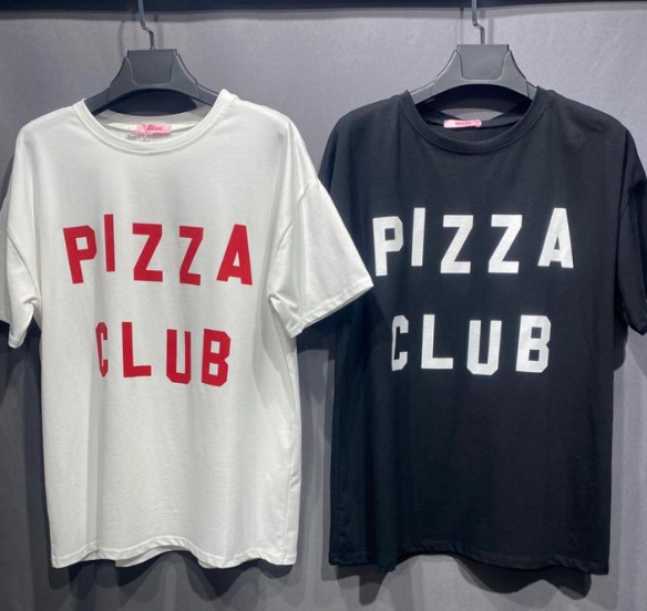 Pizza Club – T-Shirt aus 100 % Baumwolle