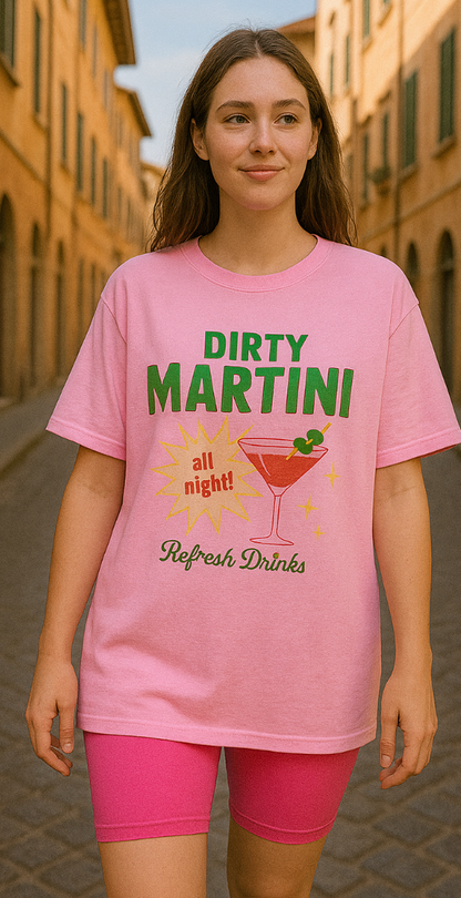 Dirty Martini Vibes – T-Shirt aus 100 % Baumwolle