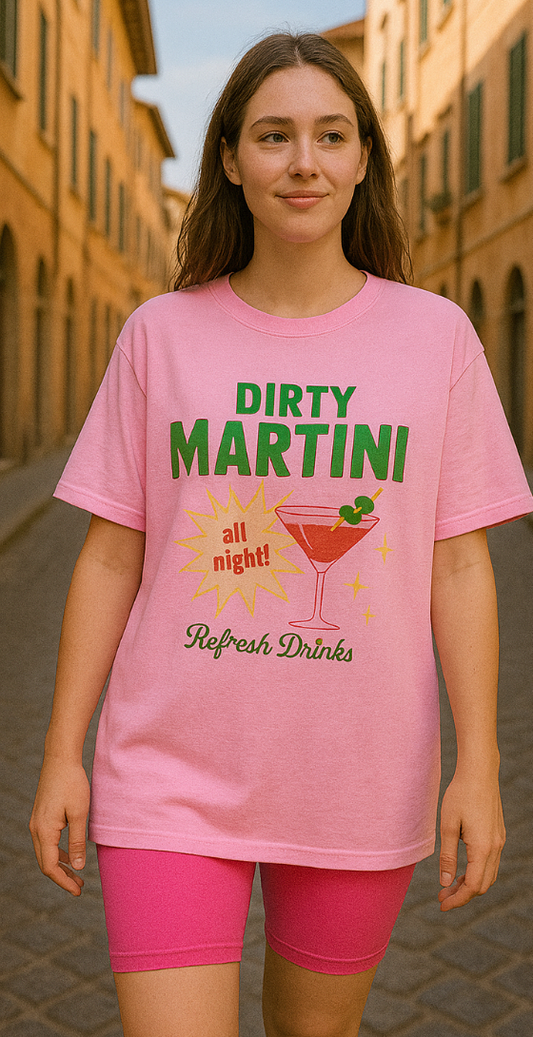 Dirty Martini Vibes – T-Shirt aus 100 % Baumwolle