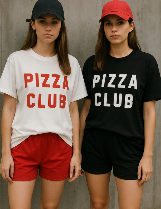 Pizza Club – T-Shirt aus 100 % Baumwolle