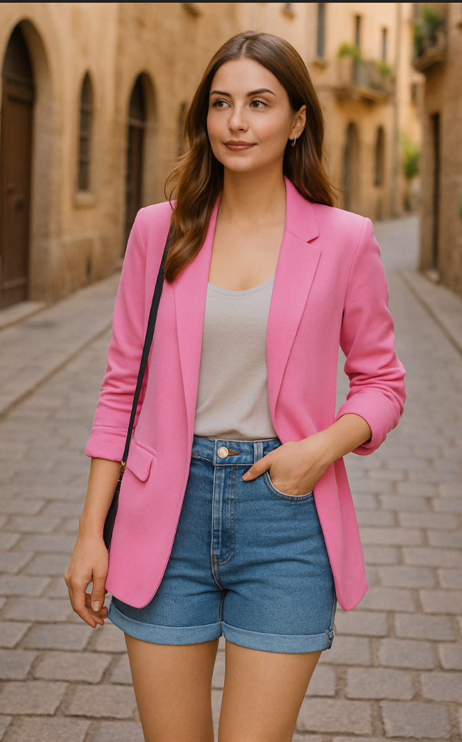 Leichter Sommerblazer "Viva" mit Dreiviertelärmeln