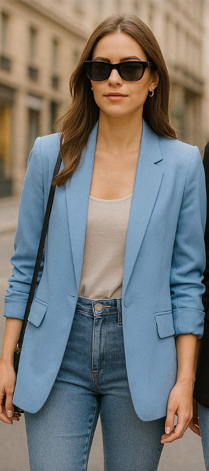 Leichter Sommerblazer "Viva" mit Dreiviertelärmeln