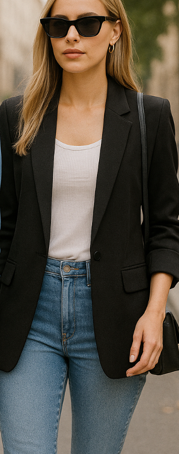 Leichter Sommerblazer "Viva" mit Dreiviertelärmeln