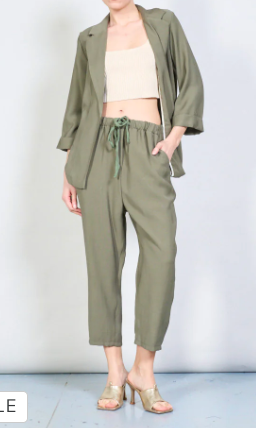 „Malou“ – Relaxed Fit Sommerhose mit Bindebund