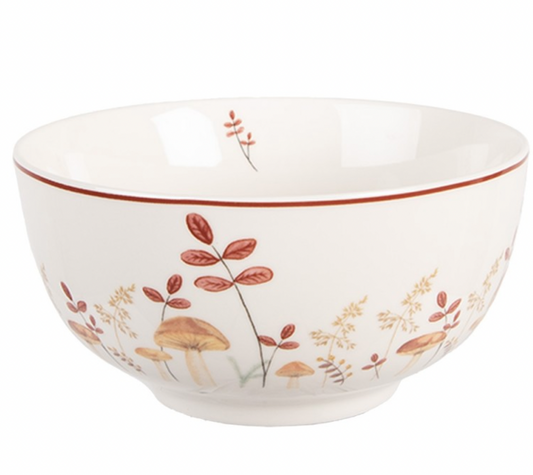 Schale „Forest Fall“ – Porzellan mit Pilzmotiv (Ø 14 cm, 500 ml)