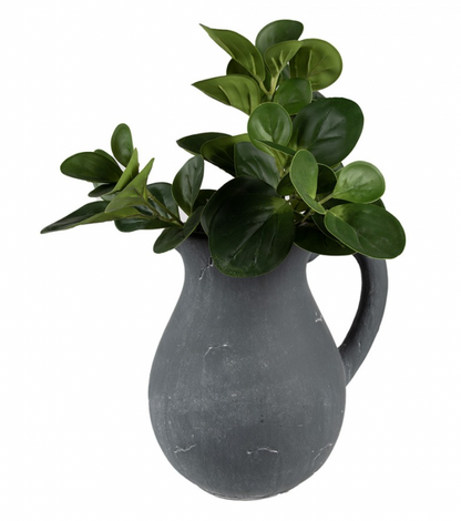 Dekokrug „Rustic Shadow“ – grauer Steinkrug im Landhausstil (18 cm)
