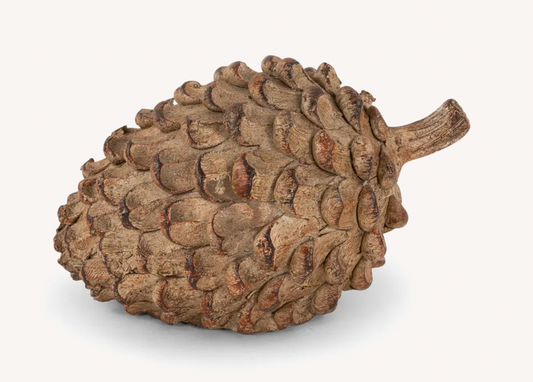 Dekofigur „Pinienzapfen Rustico“ – liegend, braun, 14×9×8,5 cm