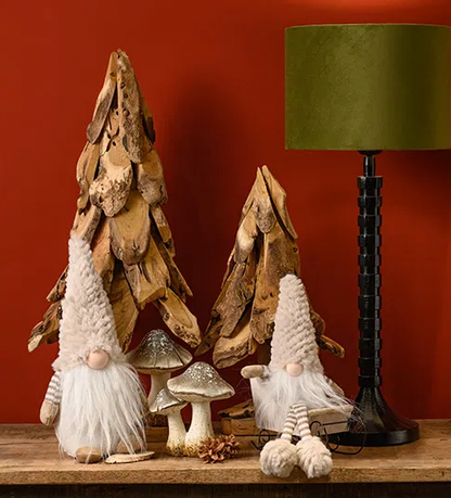 Dekofigur „Waldpilz Duo“ – Pilzskulptur aus Poly, 13×15×10 cm