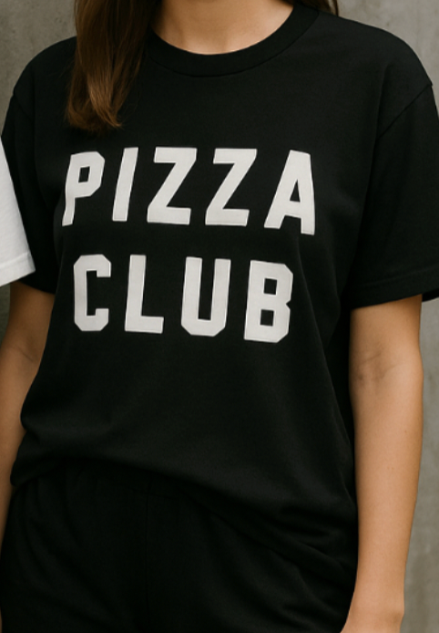 Pizza Club – T-Shirt aus 100 % Baumwolle