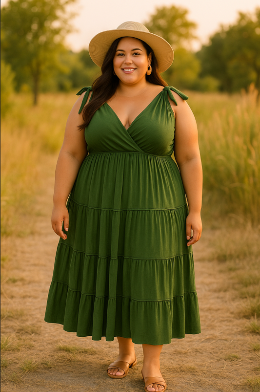Kleid „Elina“ – Sommerkleid aus Musselin mit Schleifenbindung
