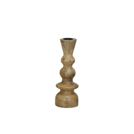 🌿 Candle holder “Warm Glow” – Brown/small