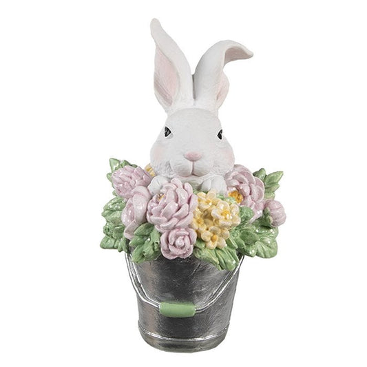 🐇 Decorative figure rabbit bucket 8x9x15 cm