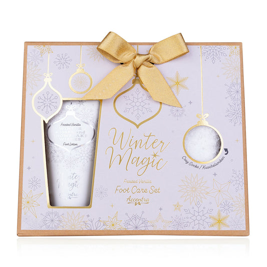 Coffret de soins des pieds WINTER MAGIC dans un emballage cadeau