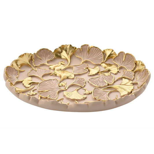 Sophia Classic Ginkgo Blush Rundes Schmucktablett