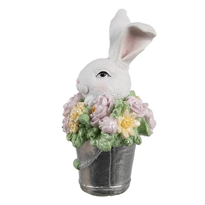 🐇 Decorative figure rabbit bucket 8x9x15 cm