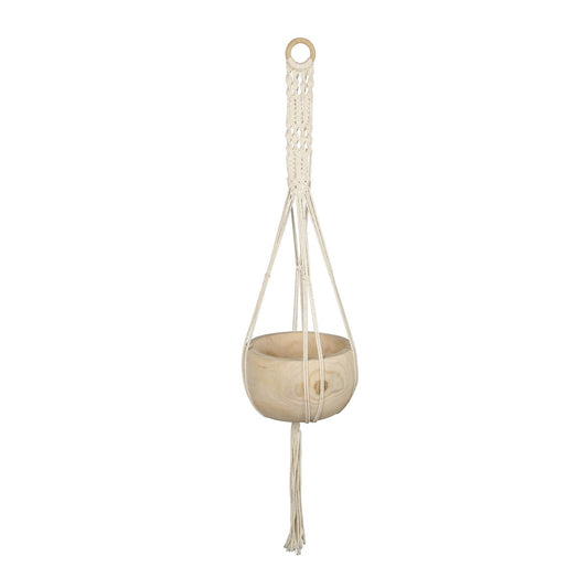 Macrame Hanging Pot Natural