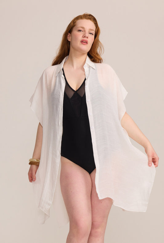 "Aria Mare" – Sommerhemd mit kurzen Ärmeln & Beach-Vibe